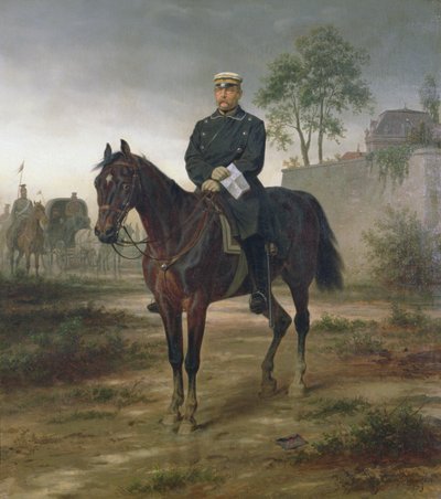 Bismarck before Paris by Wilhelm Camphausen